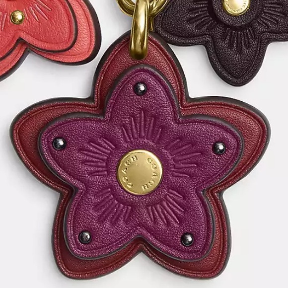 NWT Coach Wildflower Mix Bag Charm - Picture 6 of 6